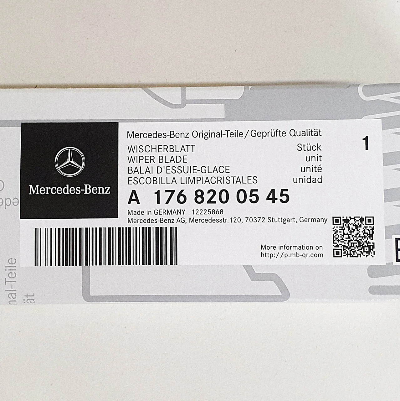 Genuine Mercedes-Benz A Class Rear Wiper Blade 176 Models - Image 7