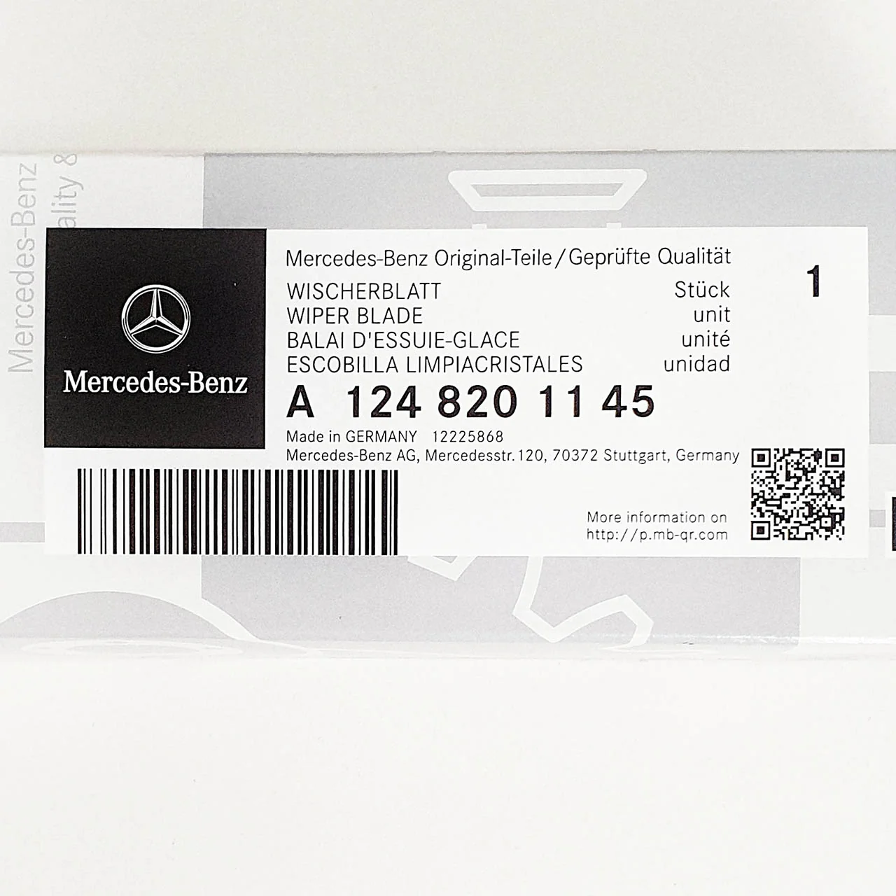 Genuine Mercedes-Benz C Class E Class CLK Front Wiper Blade W124 W202 C208 A208 - Image 3