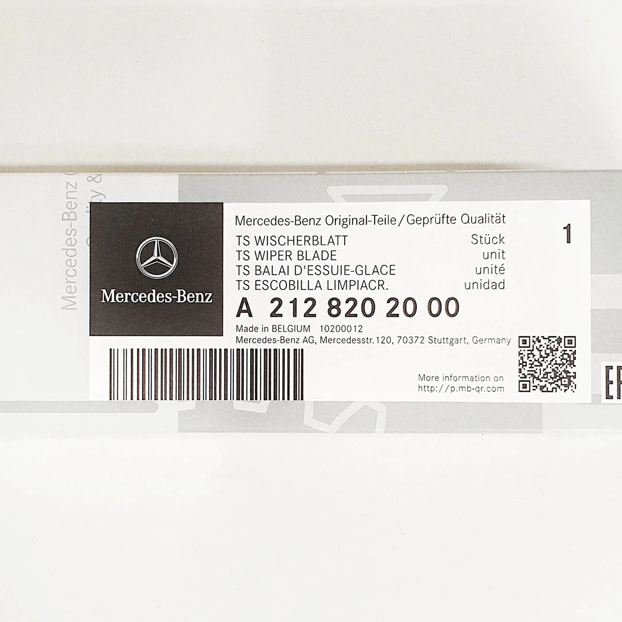 Genuine Mercedes-Benz E Class Front Wiper Blades W212 Models - Image 7