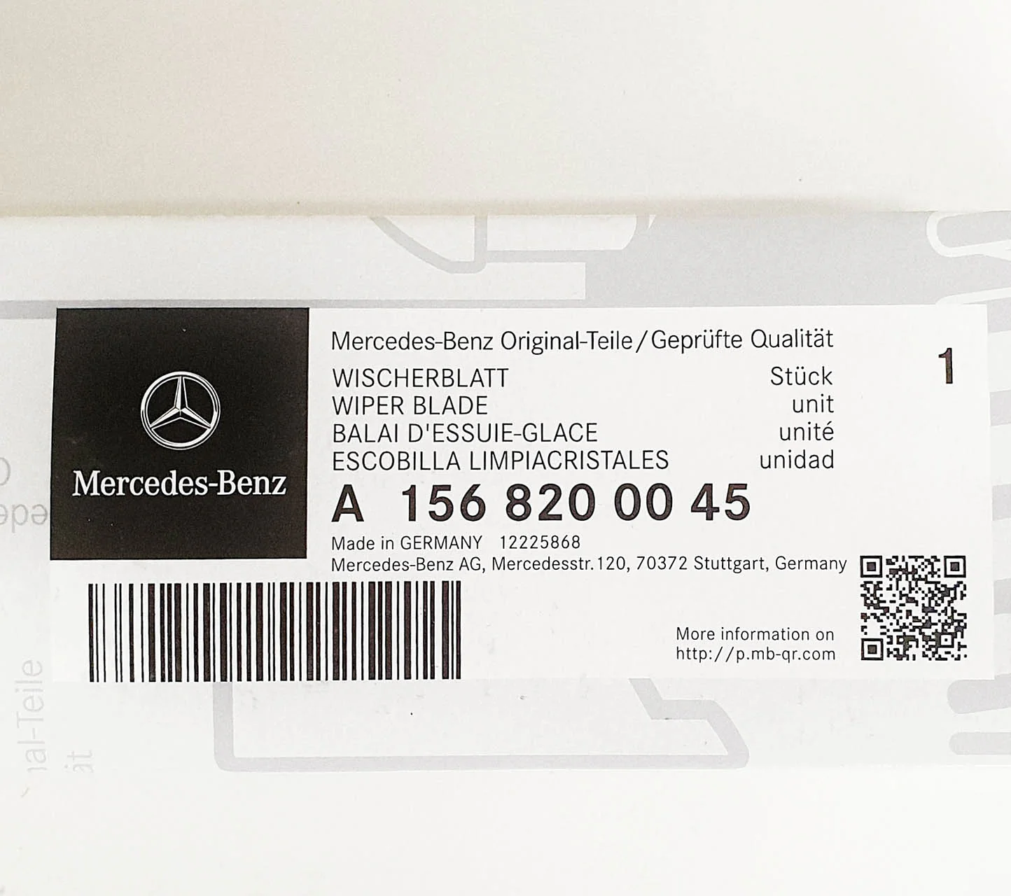 Genuine Mercedes-Benz GLA Rear Wiper Blade X156 Models 2014 - 2018 - Image 7