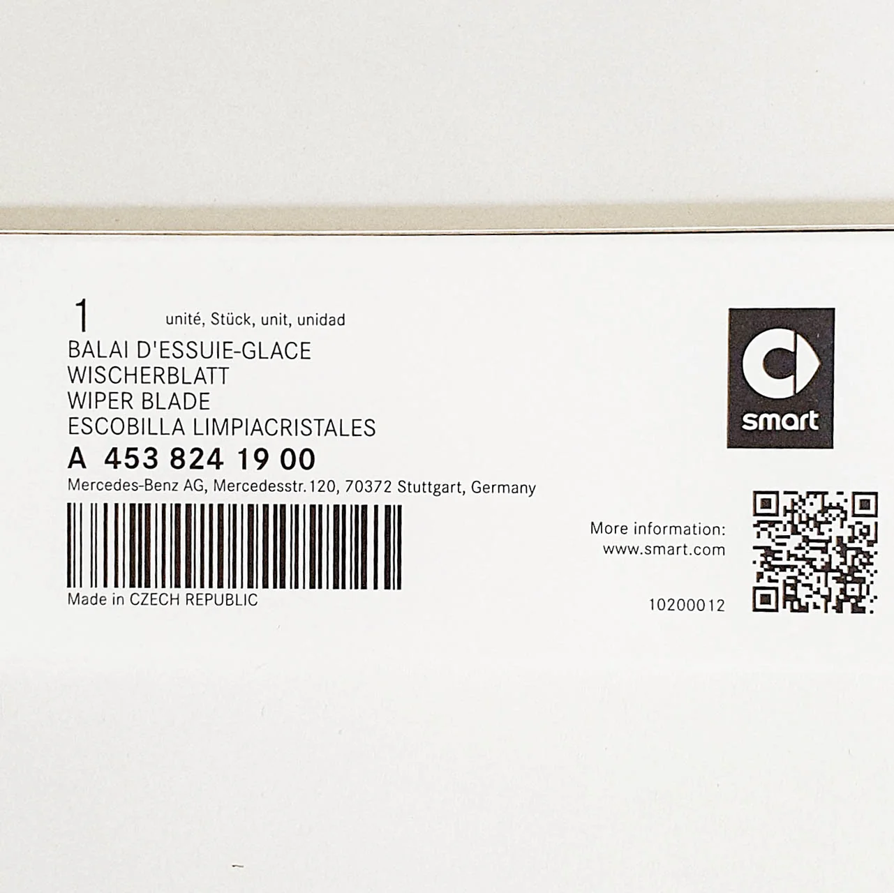 Genuine SMART ForTwo Rear Wiper Blade For 453 Models - Image 7